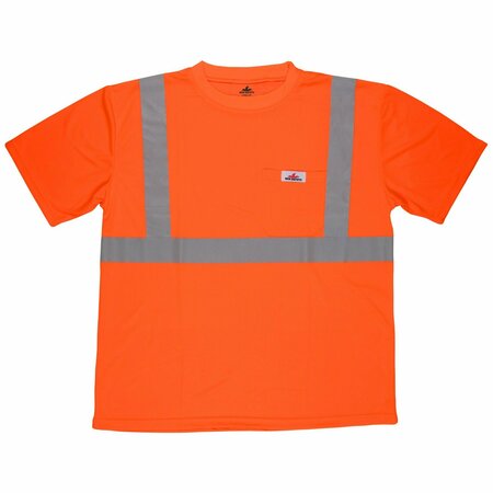 MCR SAFETY Garments, CL2 TShirt, Birdeye, Wicking, Orang S STSCL2MOS